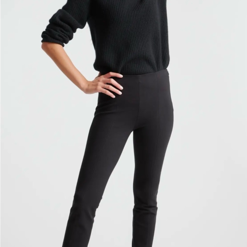 Quince Ultra stretch ponte pintuck pants